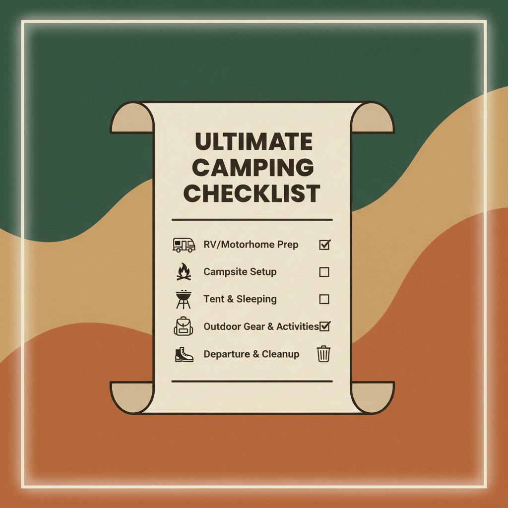 RV & Camper Camping Checklist — Never Forget a Thing on Your Next Trip